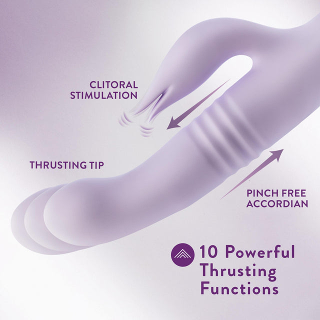 Rylee Rabbit Dual 9.25" Vibrator Lavender