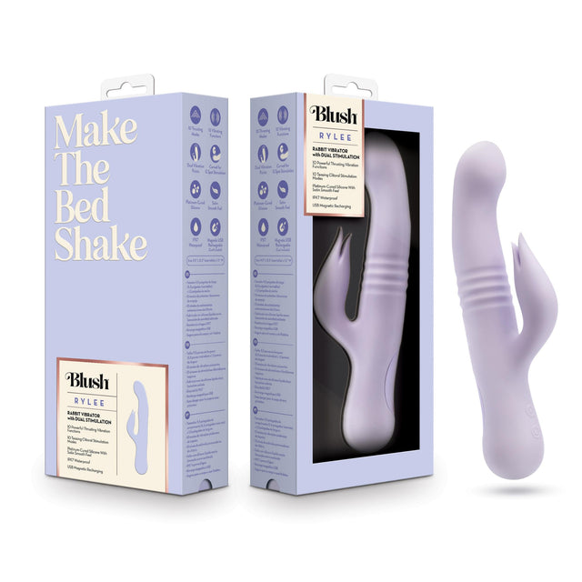 Rylee Rabbit Dual 9.25" Vibrator Lavender
