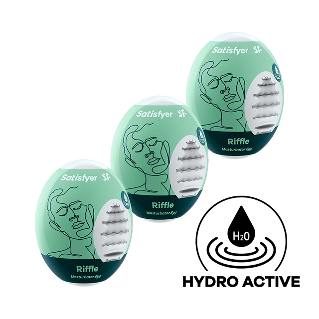 Satisfyer 3-piece Masturbator Egg Set Riffle