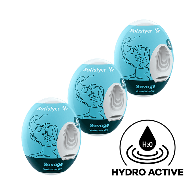 Satisfyer 3-piece Masturbator Egg Set Savage