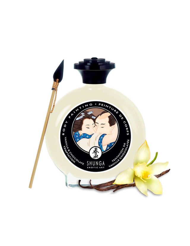 Shunga Edible Body Paint Vanilla & Chocolate Temptation