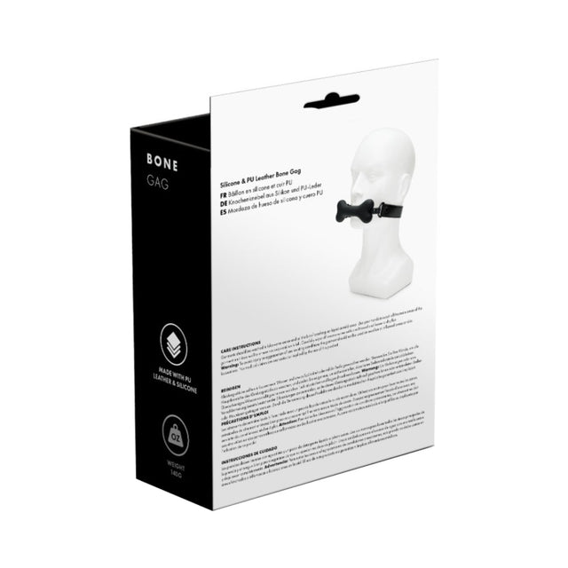 Silicone Puppy Bone Gag Black