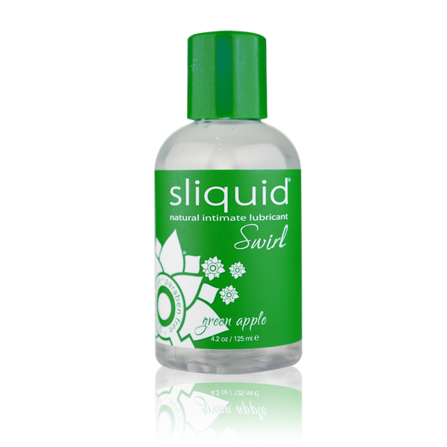 Sliquid Naturals Swirl Flavored Lube 4.2 Fl. Oz. (124 ml) / Green Apple