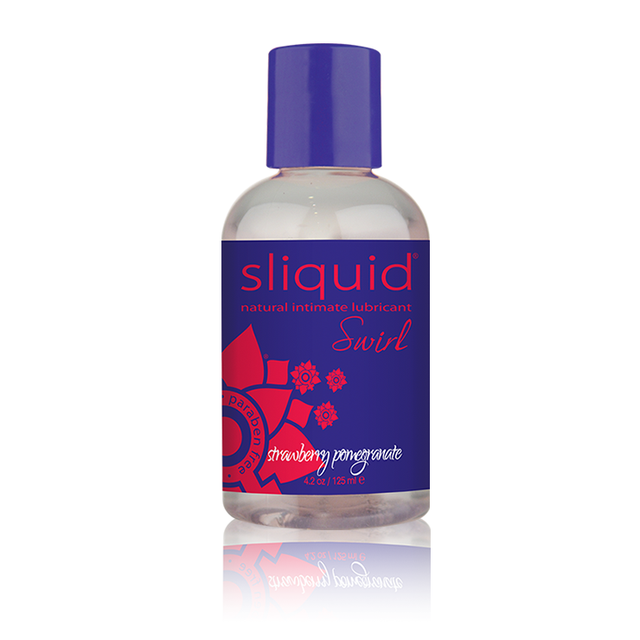 Sliquid Naturals Swirl Flavored Lube 4.2 Fl. Oz. (124 ml) / Strawberry Pomegranate