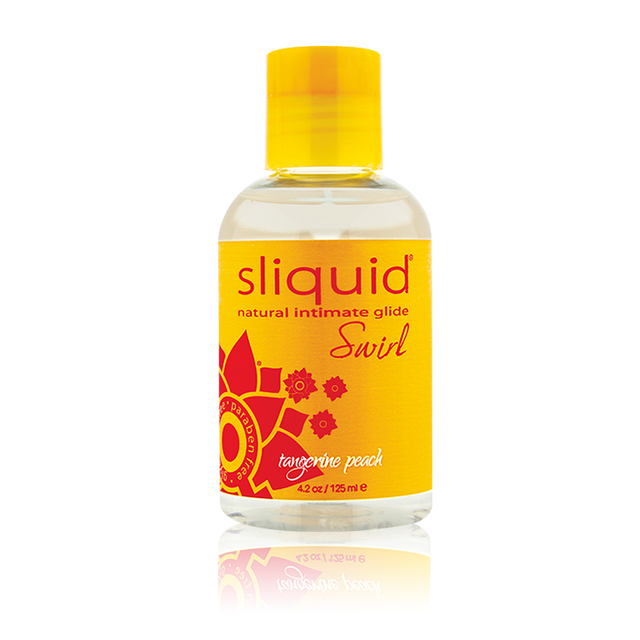 Sliquid Naturals Swirl Flavored Lube 4.2 Fl. Oz. (124 ml) / Tangerine Peach