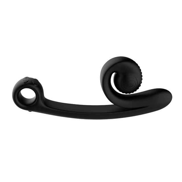 Snail Vibe Curve Vibrator with Slide n' Roll Black
