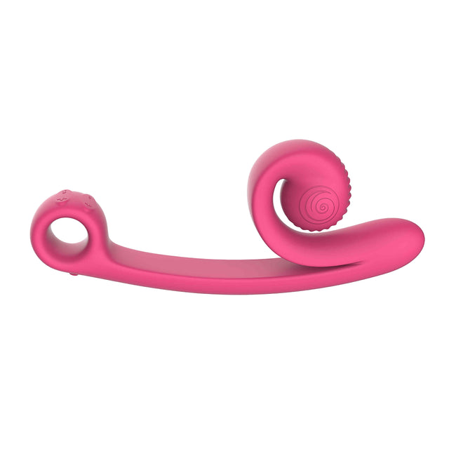 Snail Vibe Curve Vibrator with Slide n' Roll Pink