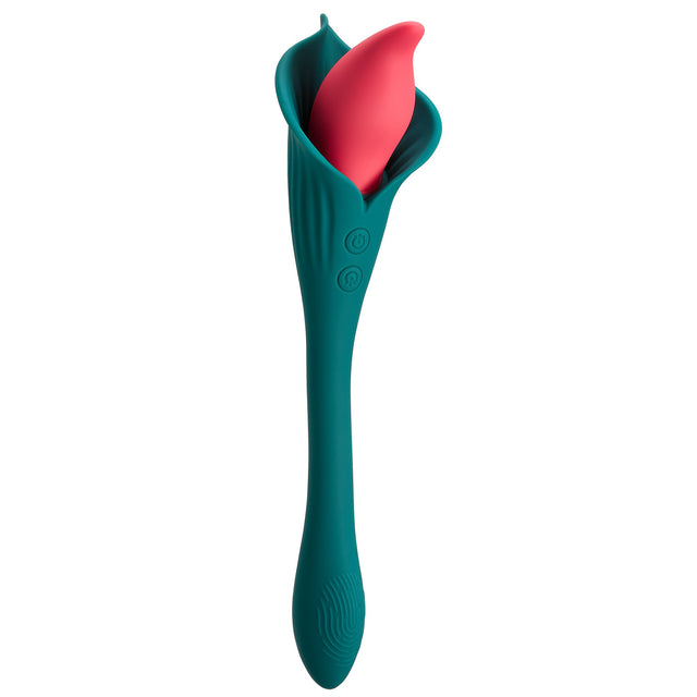 Spathe Lily Bendable Vibrator Teal
