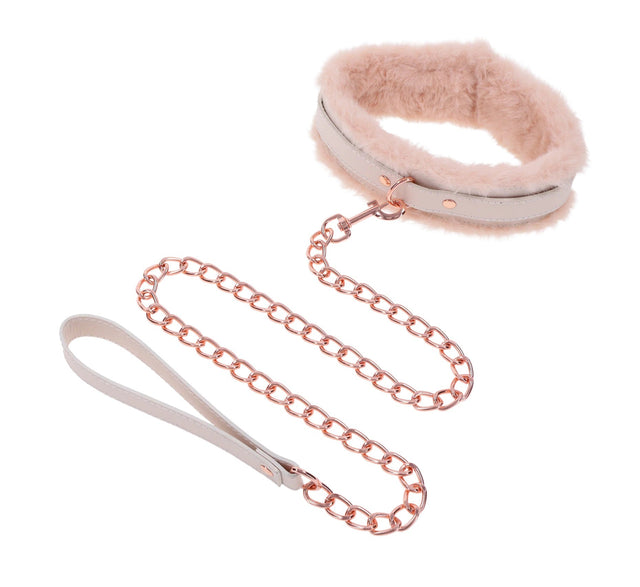 Sportsheets Peaches ‘N Creame Fur Collar and Leash