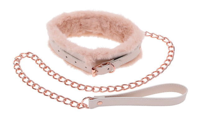 Sportsheets Peaches ‘N Creame Fur Collar and Leash