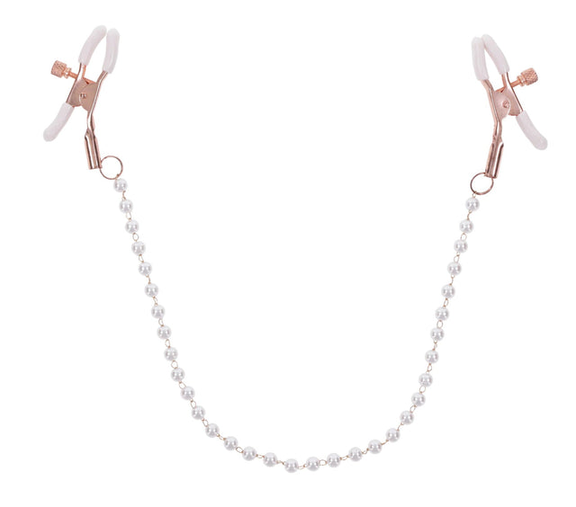 Sportsheets Peaches ‘N Creame Pearl Nipple Clamps