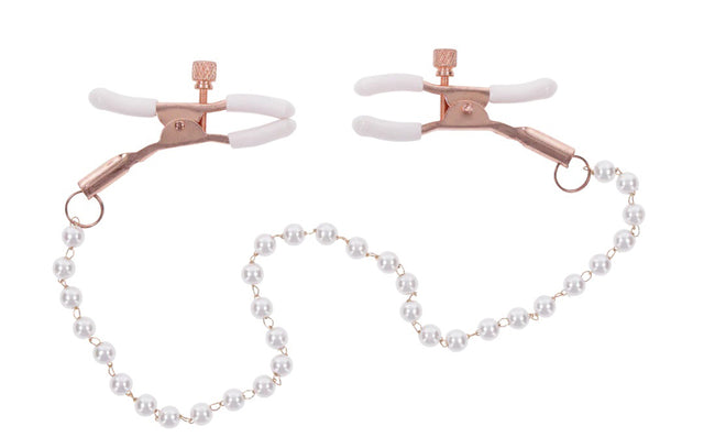 Sportsheets Peaches ‘N Creame Pearl Nipple Clamps