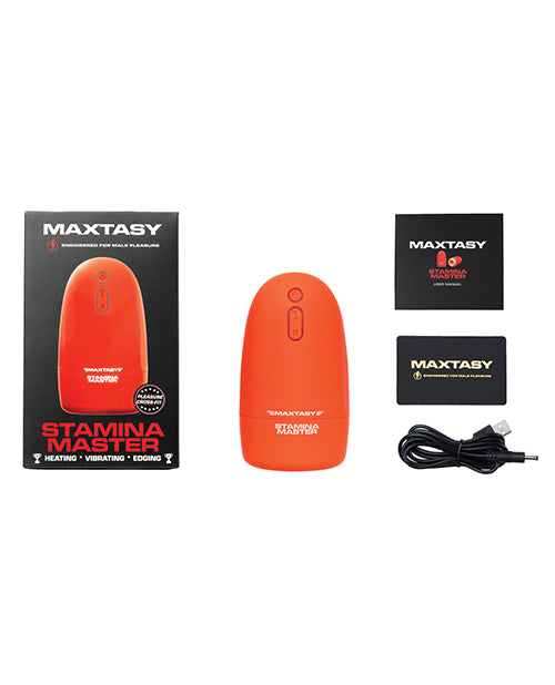 Stamina Master Heating & Vibrating Stroker Orange