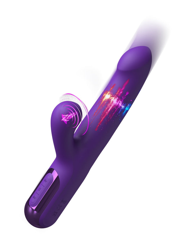 Super Sonix Thruster Rabbit Vibrator Purple