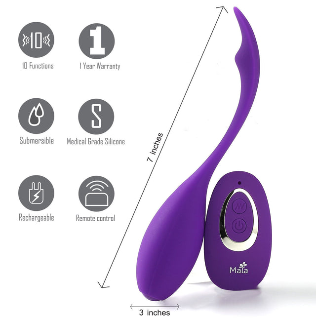 Syrene Remote Control Bullet Vibrator Purple
