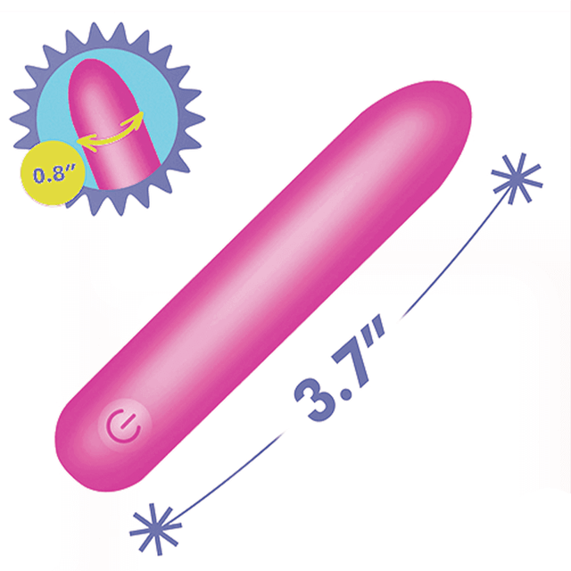 Tapered Flexible Silicone Bullet Pink