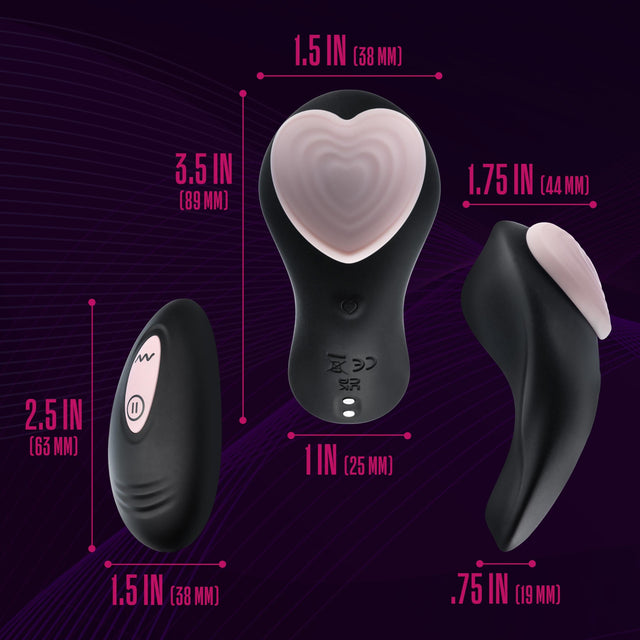 Temptasia Heartbeat Panty Vibrator with Remote
