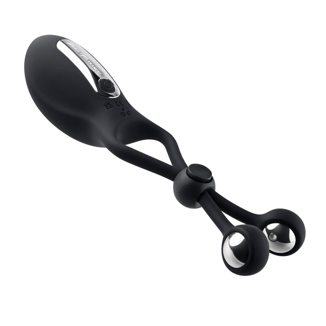 The Big Bang Cockring with Tapping Balls Black