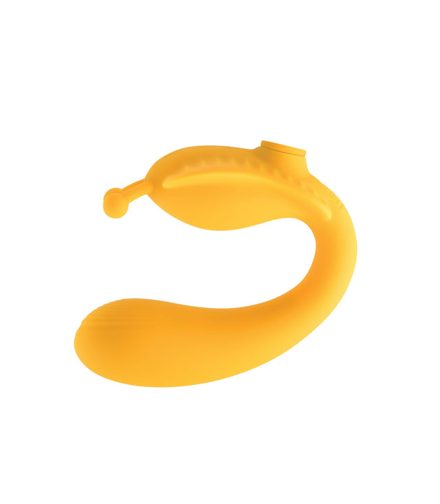 The Monarch Multi Vibrator Strapless Strap-on Yellow