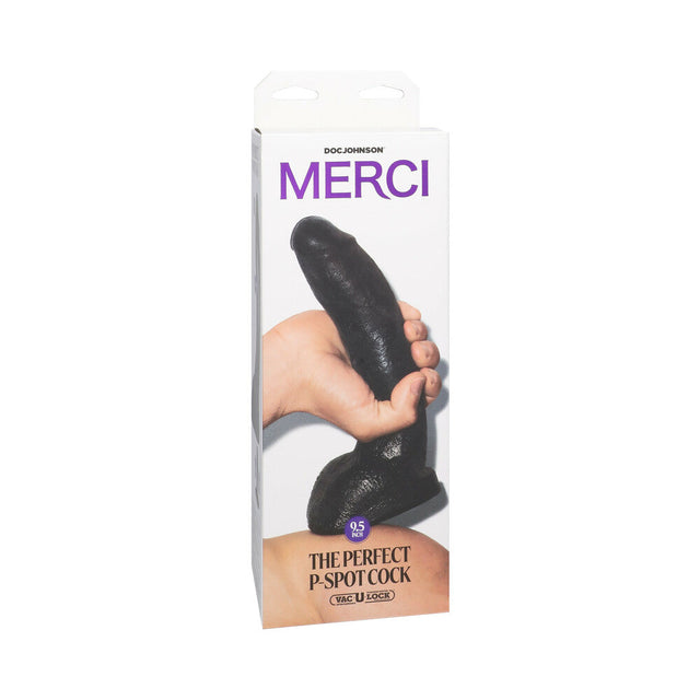 The Perfect P-Spot Cock 9.5" Dildo Black