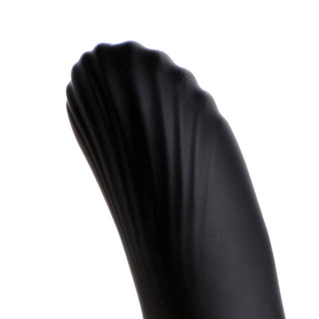 Thunderplugs Sliding Shaft Silicone Vibrator w/ Remote Black