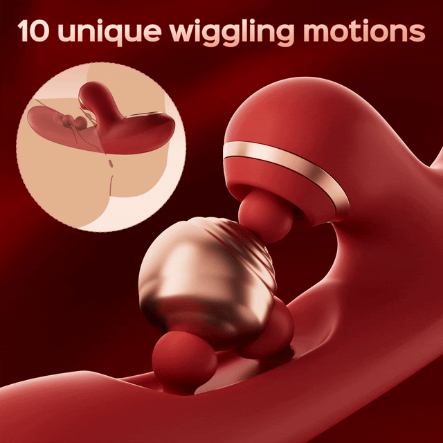 Tickler Wiggling G-Spot Vibrator Red