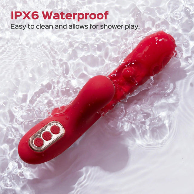 Tickler Wiggling G-Spot Vibrator Red