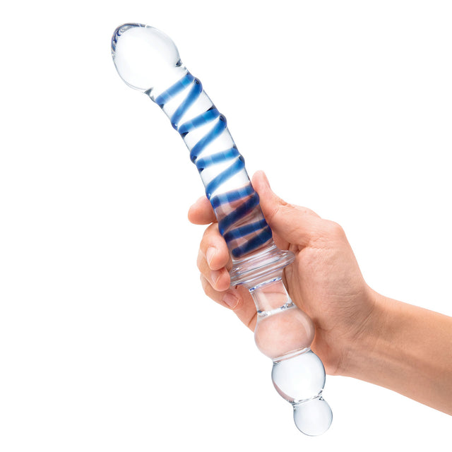 Twister Dual-Ended 10" Glass Dildo