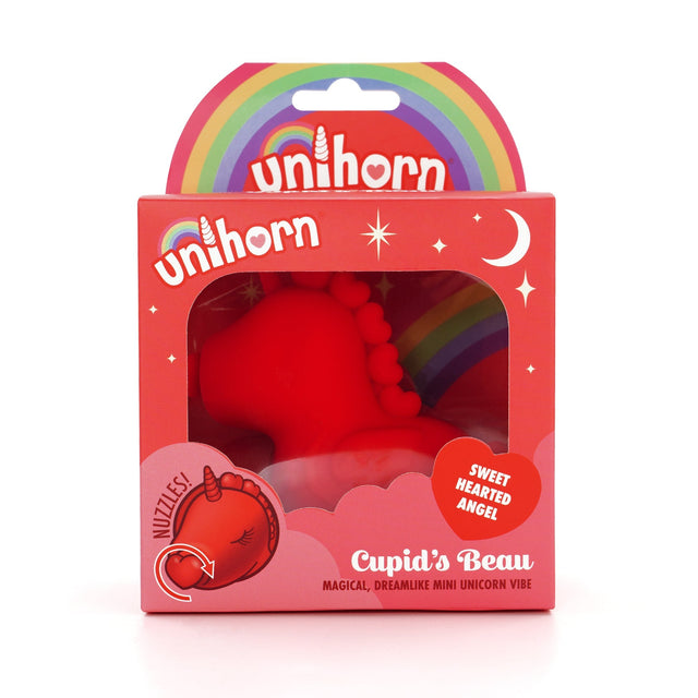Unihorn Cupid's Beau Heart-Tongued Vibrator Red