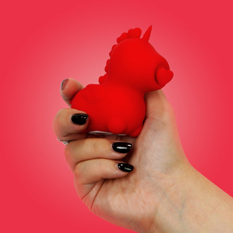 Unihorn Cupid's Beau Heart-Tongued Vibrator Red
