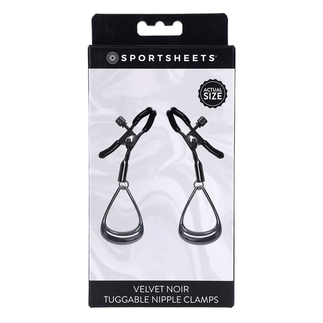 Velvet Noir Tuggable Nipple Clamps