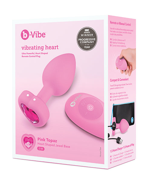 Vibrating Heart Plug with Remote