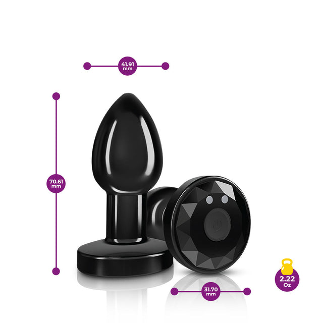 Vibrating Metal Butt Plug With Remote Control