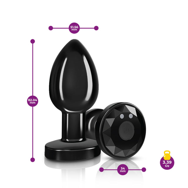 Vibrating Metal Butt Plug With Remote Control