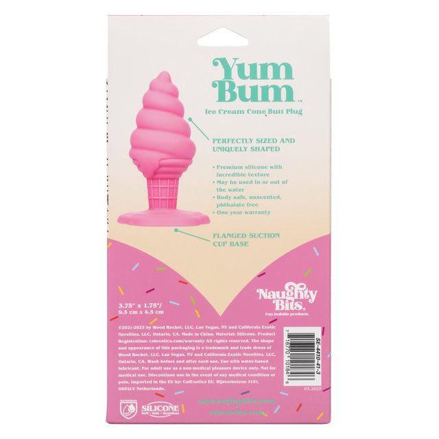 Yum Bum Ice Cream Cone Butt Plug Pink