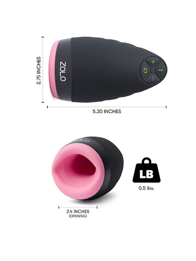 ZOLO Warming Dome Pulsating Male Stimulator