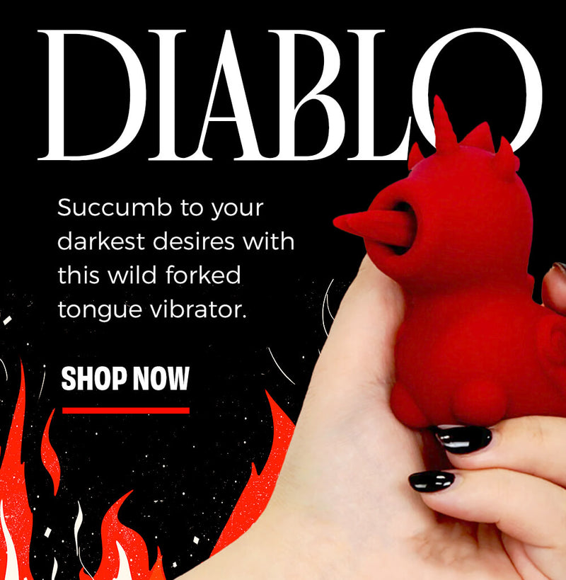 Succumb to your darkest desires with this wild forked tongue vibrator.
