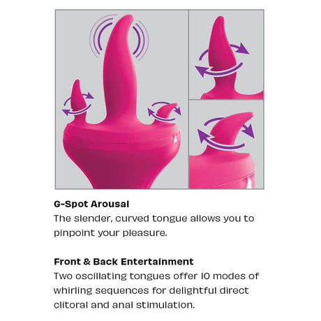 3Some Holey Trinity Triple Tongue Vibrator