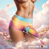 Creature Cocks Unicorn Silicone Strap-On Shorts