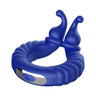 Forto F-24 Rechargeable Textured Vibrating Cockring Blue