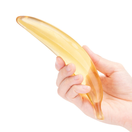 Glas Banana Joy 7" Glass Dildo