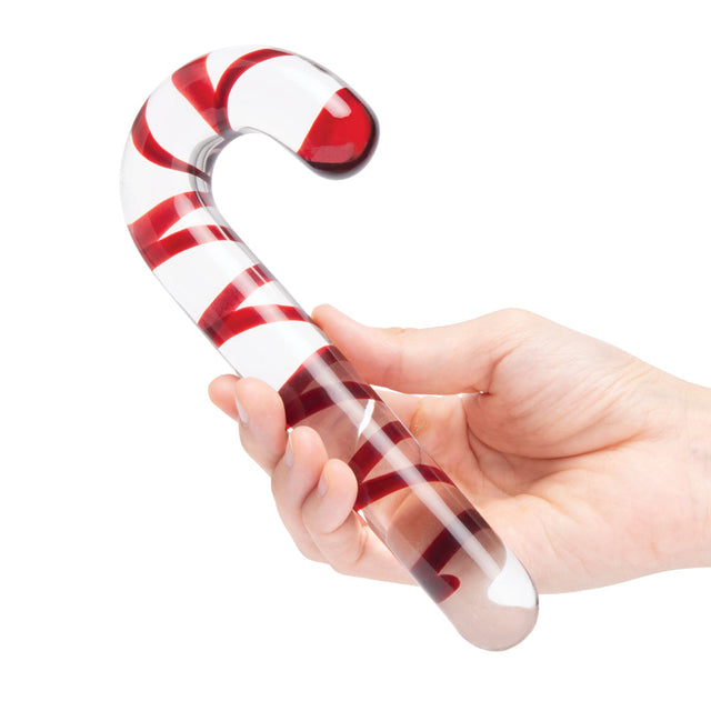 Glas Candy Cane Dream 7.5" Glass Dildo