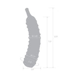 Glas Caressing Cucumber 8.25" Glass Dildo