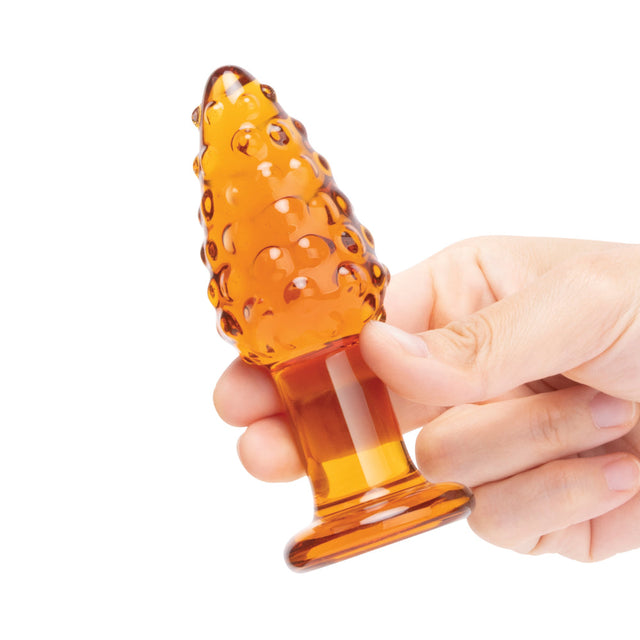 Glas Cornstar 4" Glass Butt Plug