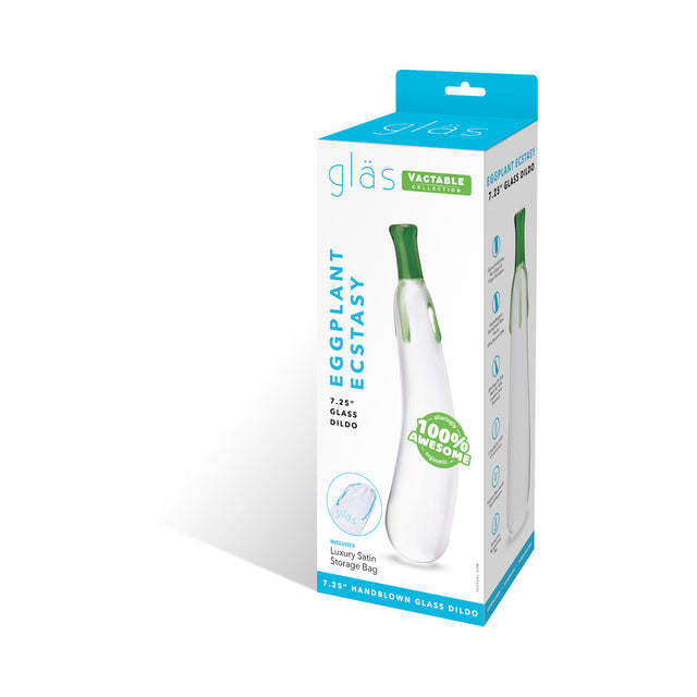 Glas Eggplant Ecstasy 7.25" Glass Dildo