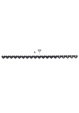 Heart Day Collar Black