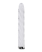 In A Twist Glass Vibrator White