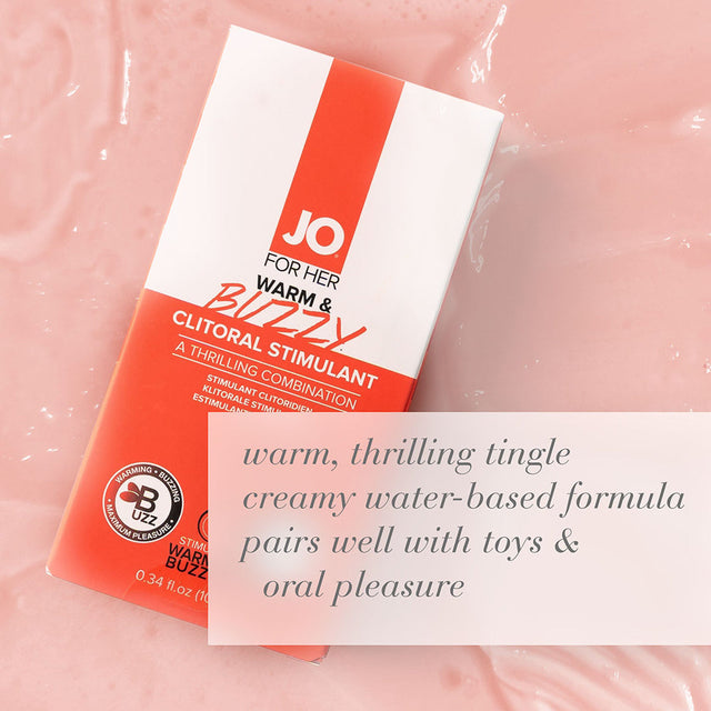 JO Warm & Buzzy Clitoral Stimulant 0.34 oz