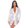 Lace & Serenity Robe White / S/M