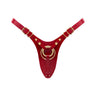 Leatherette Harness Fabulous (XS - XXL) Red